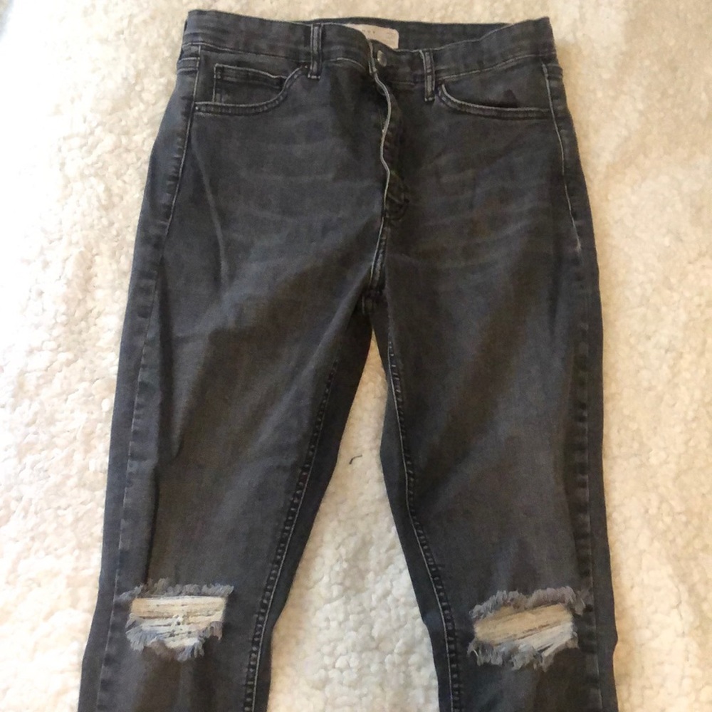Top shop light wash black jeans